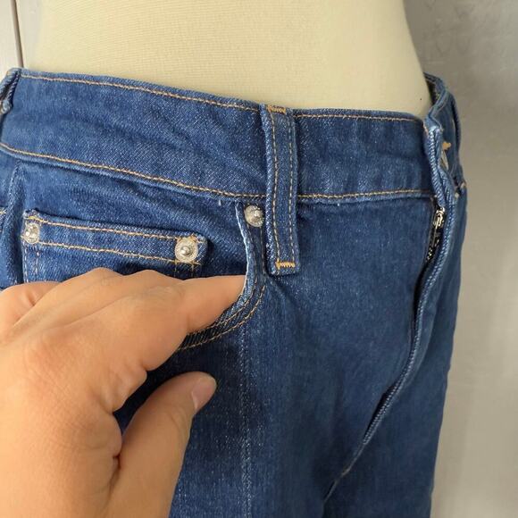 DEREK LAM 10 CROSBY Lucia High-Rise Slit Flare Jeans, 32 - Picture 3 of 5